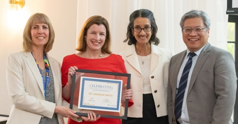 Left to right: Elizabeth McLaney, Dr. Amanda Mayo, Dr. Shaheeda Ahmed and Dr. Calvin Law