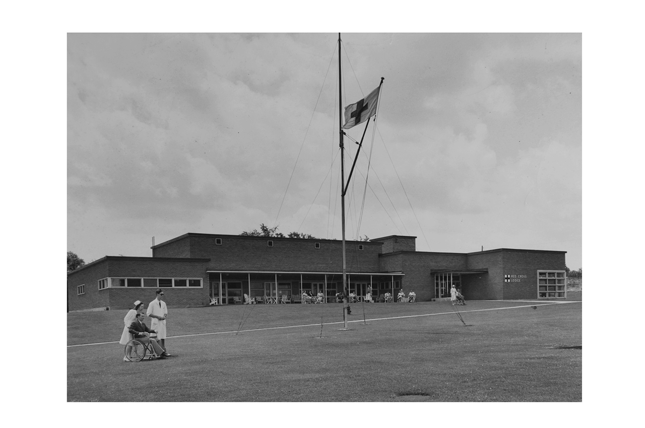 The exteriors of the Red Cross Lodge.